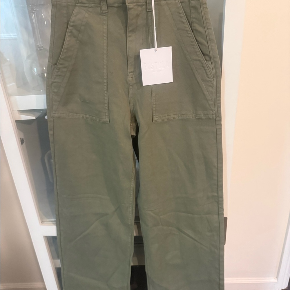 Pistola women’s high rise Green Cargo Pants